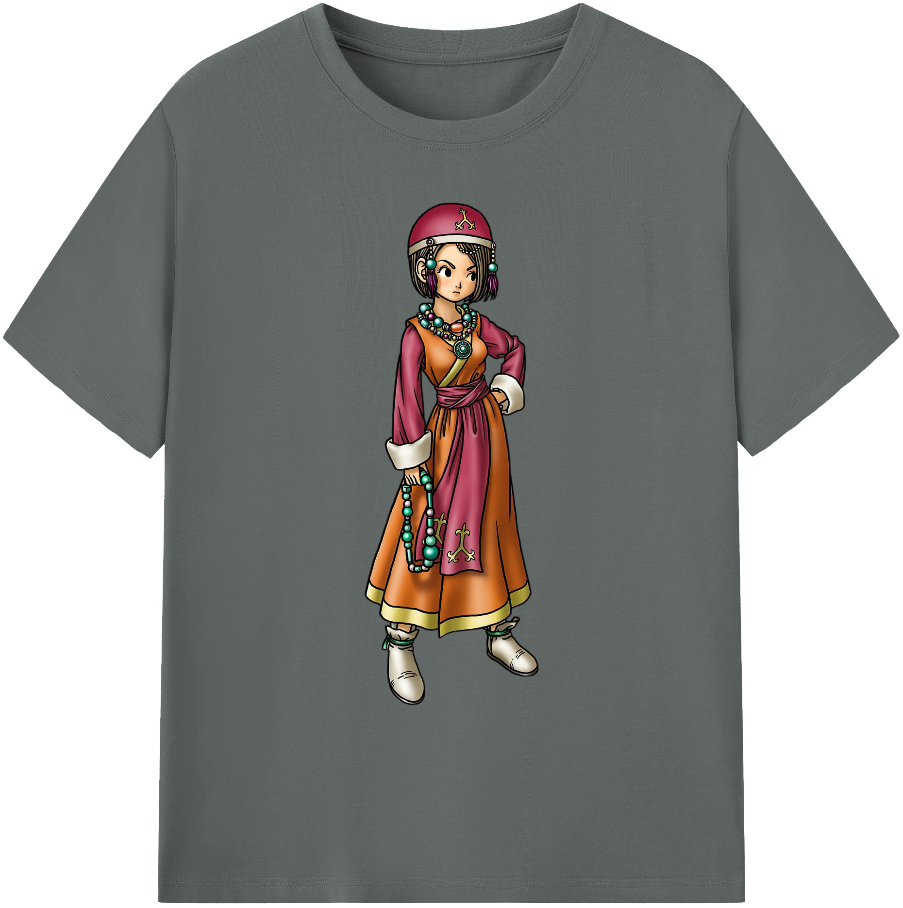 （画像用） ドラゴンクエスト Doragon Kuesuto Dragon Quest 綿100％ メンズ半袖Tシャツ｜肌触りやわらか＆通気性